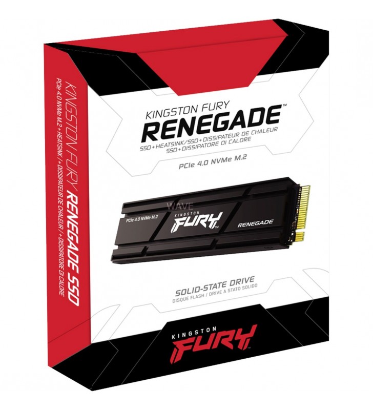 Kingston FURY Renegade 500 GB, SSD (negru, PCIe 4.0 x4, NVMe, M.2 2280)