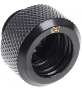 Alphacool icle 13mm HardTube mufă cu șuruburi G1/4, set șuruburi (negru, pentru tuburi din alamă acrilică, 6 bucăți)