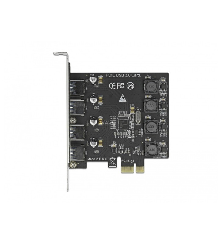 DeLOCK PCIe x1 până la 4x ext. USB tip A USB 3.2 Gen 1, controler USB
