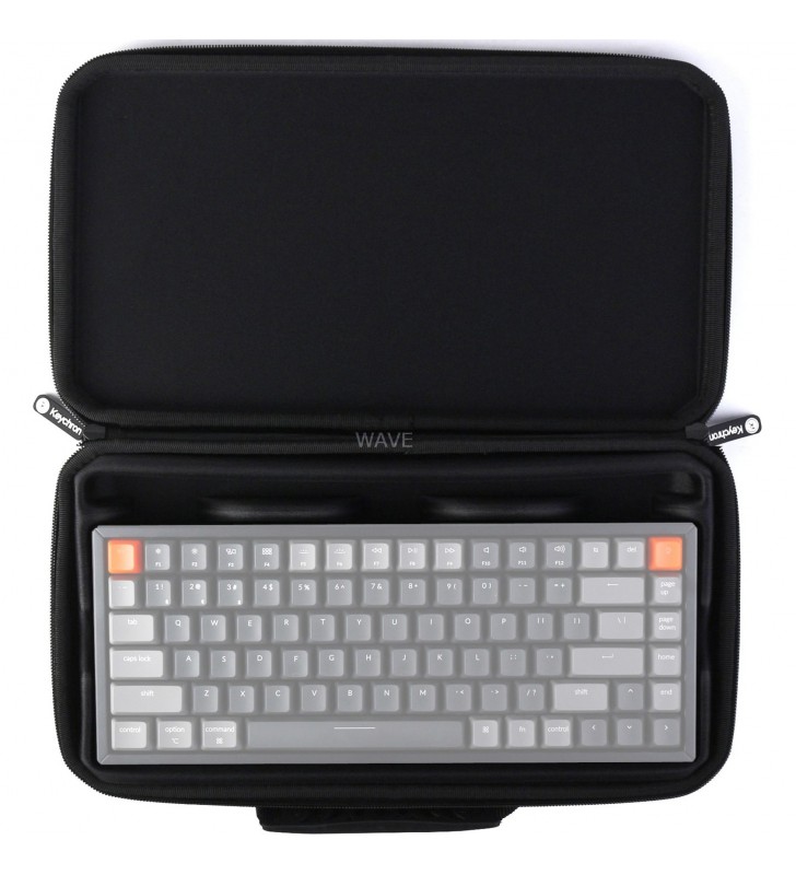 K8 (TKL) Keyboard Carrying Case, Husă de transport pentru tastatură Keychron K8 (TKL), geantă (negru, rama din plastic)