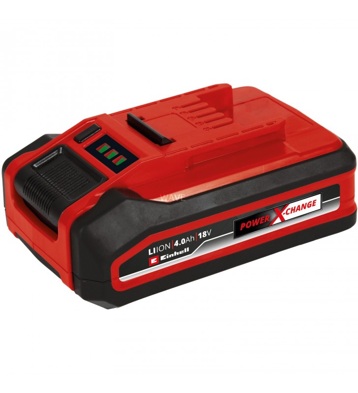 Einhell 18V 4.0Ah Power-X-Change Plus, baterie reîncărcabilă (Roșu Negru)