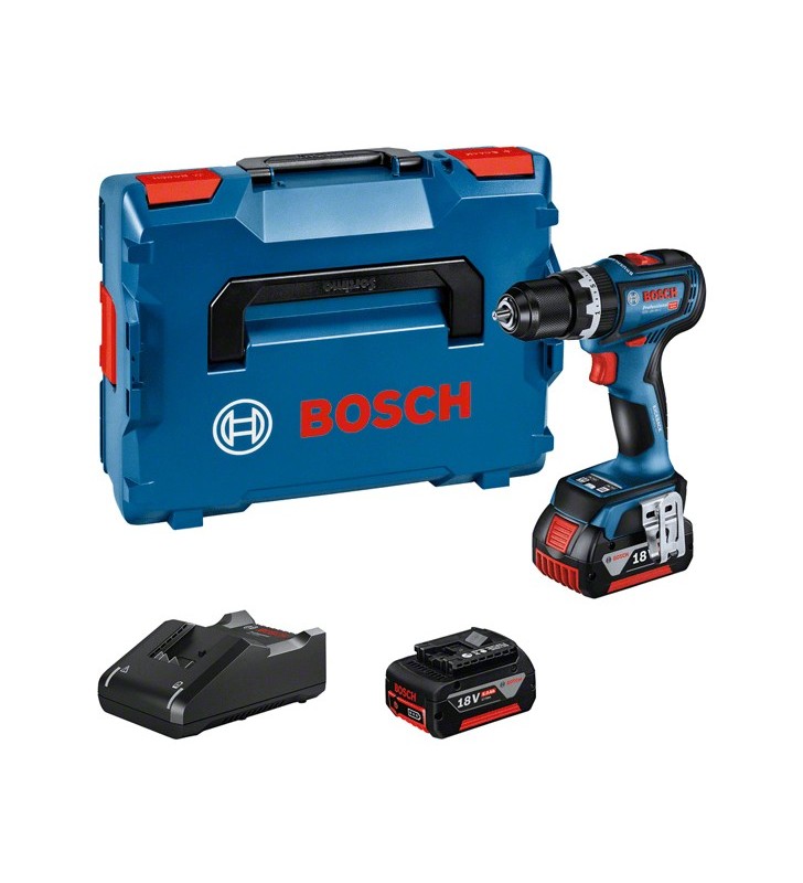 Bosch GSB 18V-90 C 2100 RPM Negru, Albastru