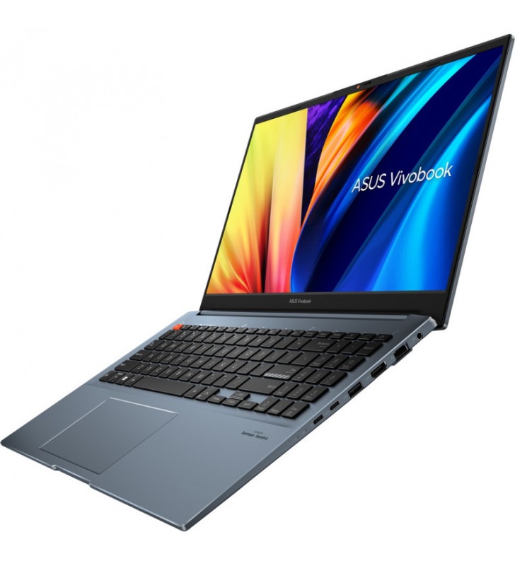 Laptop ASUS 15.6'' Vivobook Pro 15 K6502HE, FHD 144Hz, Procesor Intel® Core™ i5-11400H (12M Cache, up to 4.50 GHz), 16GB DDR4, 512GB SSD, GeForce RTX 3050 Ti 4GB, Win 11 Pro, Quiet Blue