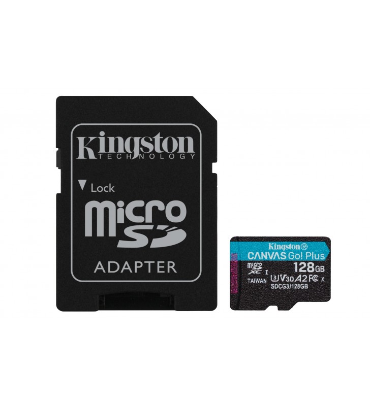 Kingston Technology Canvas Go! Plus memorii flash 128 Giga Bites MicroSD Clasa 10 UHS-I