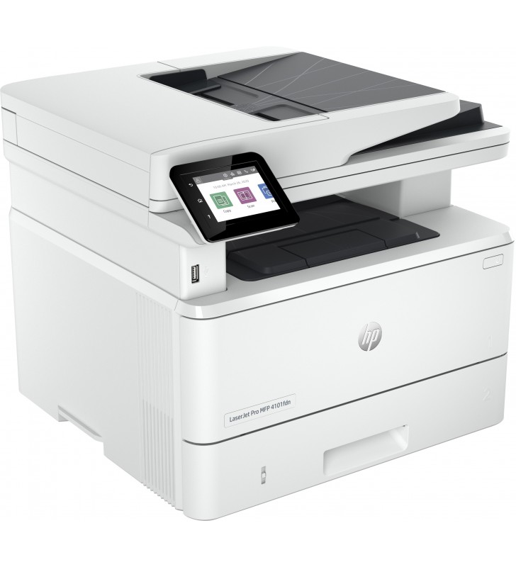 HP LaserJet Pro Imprimantă HP MFP 4102dwe, Alb-negru, Imprimanta pentru Firme mici şi medii, Imprimare, copiere, scanare,