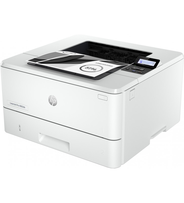 HP LaserJet Pro Imprimantă 4002dn, Imprimare, Imprimare faţă-verso viteze mari de evacuare a primei pagini eficienţă energetică