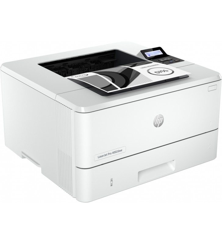 HP LaserJet Pro Imprimantă HP 4002dwe, Alb-negru, Imprimanta pentru Firme mici şi medii, Imprimare, Wireless HP+ eligibilă