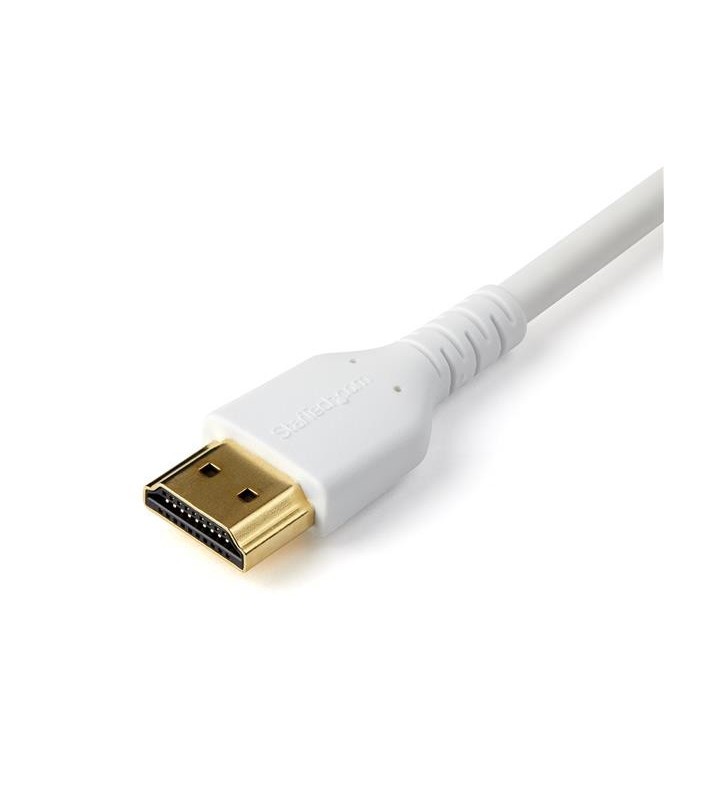 StarTech.com RHDMM2MPW cablu HDMI 2 m HDMI Tip A (Standard) Alb