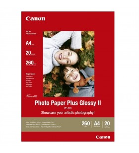 Canon PP-201 hârtii fotografică Alb Glasată A4