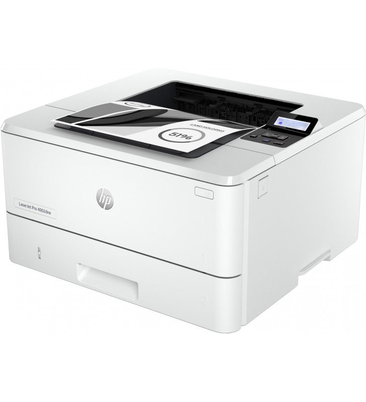 HP LaserJet Pro Imprimantă HP 4002dne, Alb-negru, Imprimanta pentru Firme mici şi medii, Imprimare, HP+ eligibilă pentru HP
