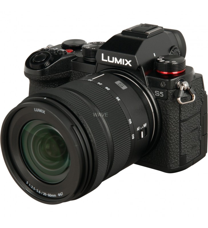 Kit Panasonic Lumix DC-S5 (20-60mm f3.5-5.6), cameră digitală (negru, inclusiv lentila)