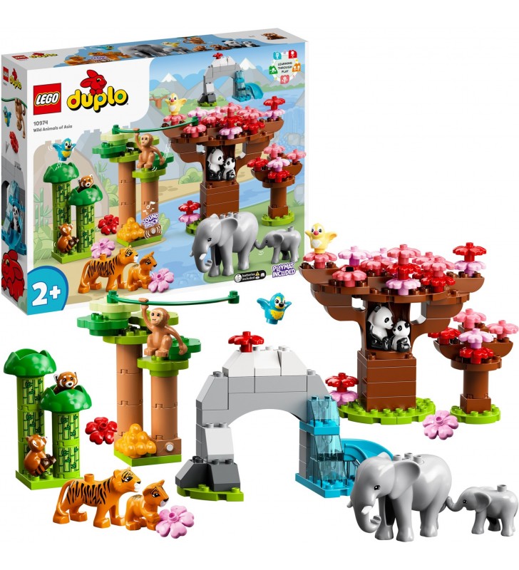 Jucărie de construcție LEGO 10974 DUPLO Animalele sălbatice din Asia (Cu Sound Brick)
