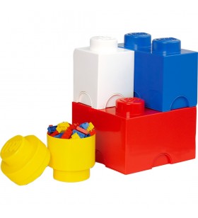 Room Copenhagen LEGO Storage Multi Pack colorat 4 piese, cutie de depozitare (roșu)