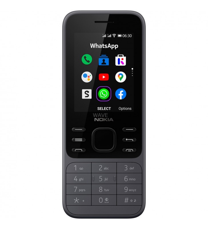 Nokia 6300 4G, telefon mobil (Carbune deschis, 512 MB)