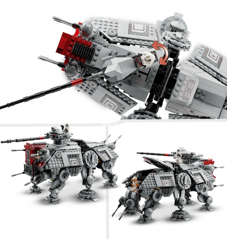 Jucărie de construcție LEGO 75337 Star Wars AT-TE Walker (Setul de minifigurine Revenge of the Sith)