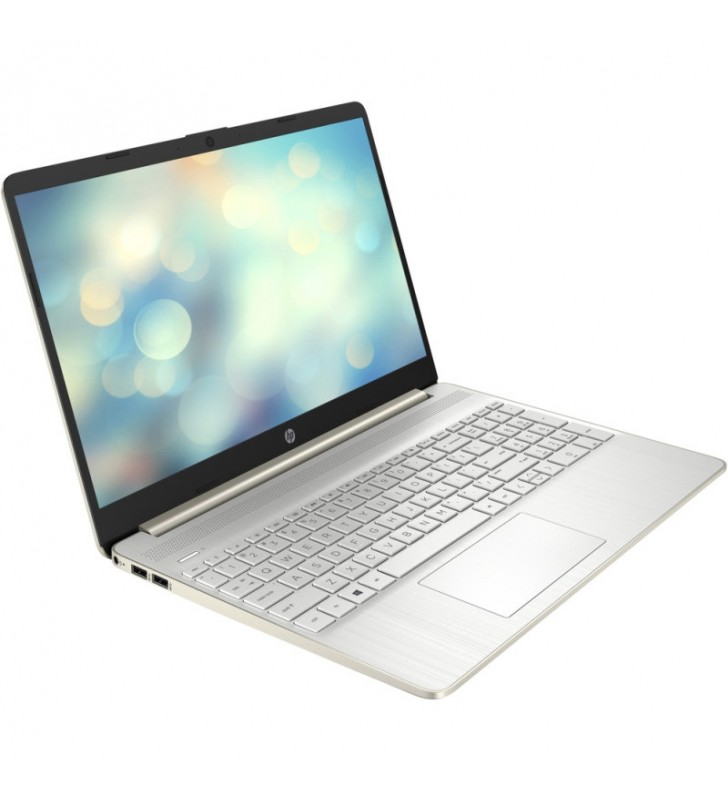 Laptop HP 15.6'' 15s-fq5013nq, FHD IPS, Procesor Intel® Core™ i7-1255U (12M Cache, up to 4.70 GHz), 8GB DDR4, 512GB SSD, Intel Iris Xe, Free DOS, Pale Gold