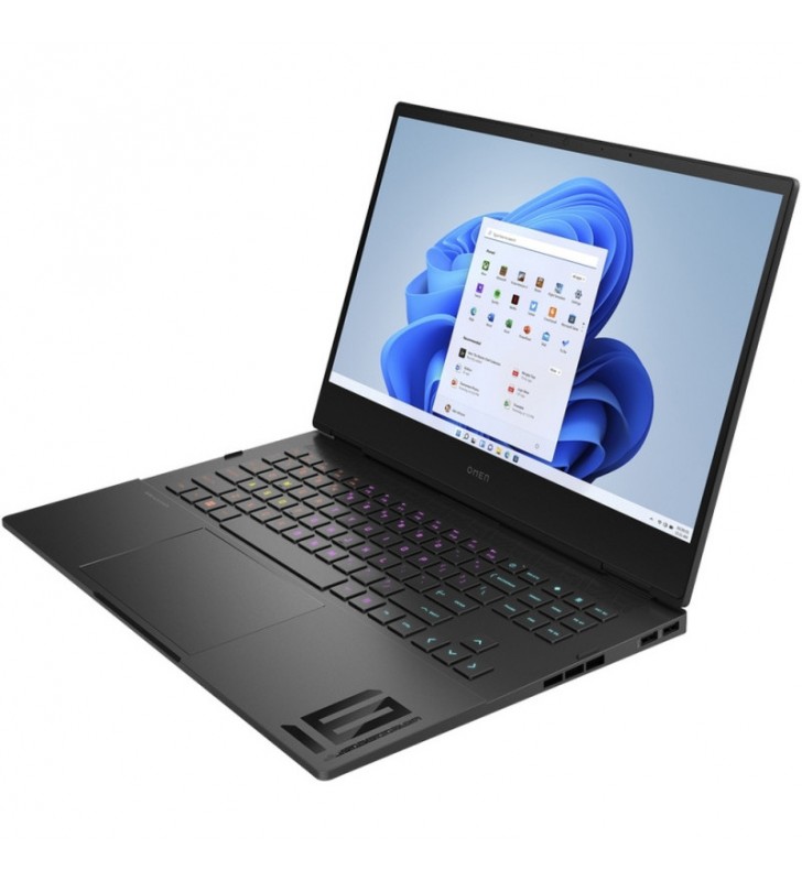 Laptop HP Gaming 16.1'' OMEN 16-k0002nq, QHD IPS 165Hz, Procesor Intel® Core™ i9-12900H (24M Cache, up to 5.00 GHz), 16GB DDR5, 1TB SSD, GeForce RTX 3070 Ti 8GB, Win 11 Home, Shadow Black