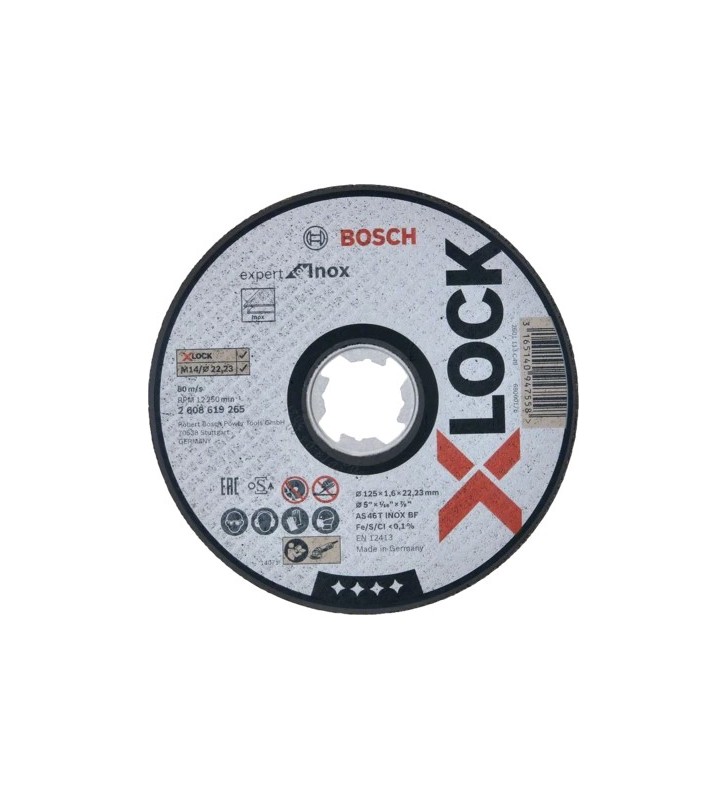Bosch Disco di taglio dritto 125 mm 22.23 mm Accessories 2608619265 1 pz. Disc tăiere