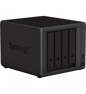 Stocare atașată la rețea Synology DS923+, 4 locații, 2 x LAN Gigabit, 2 x USB 3.2, 1 x eSATA, procesor AMD RyzenTM R1600, 4 GB DDR4
