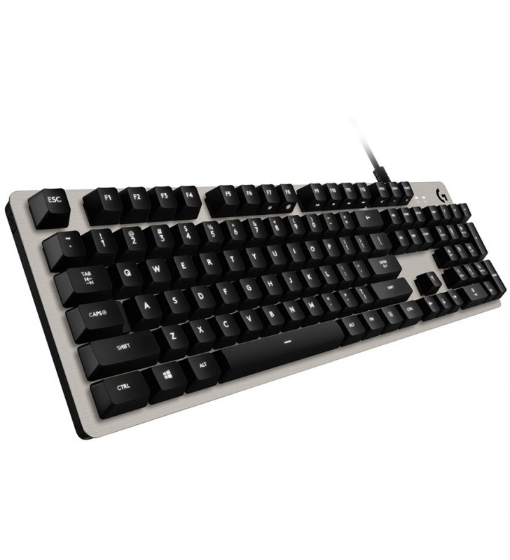 LOGITECH G413 Mechanical Gaming Keyboard - SILVER - US INT'L - USB - INTNL - WHITE LED "920-008476"