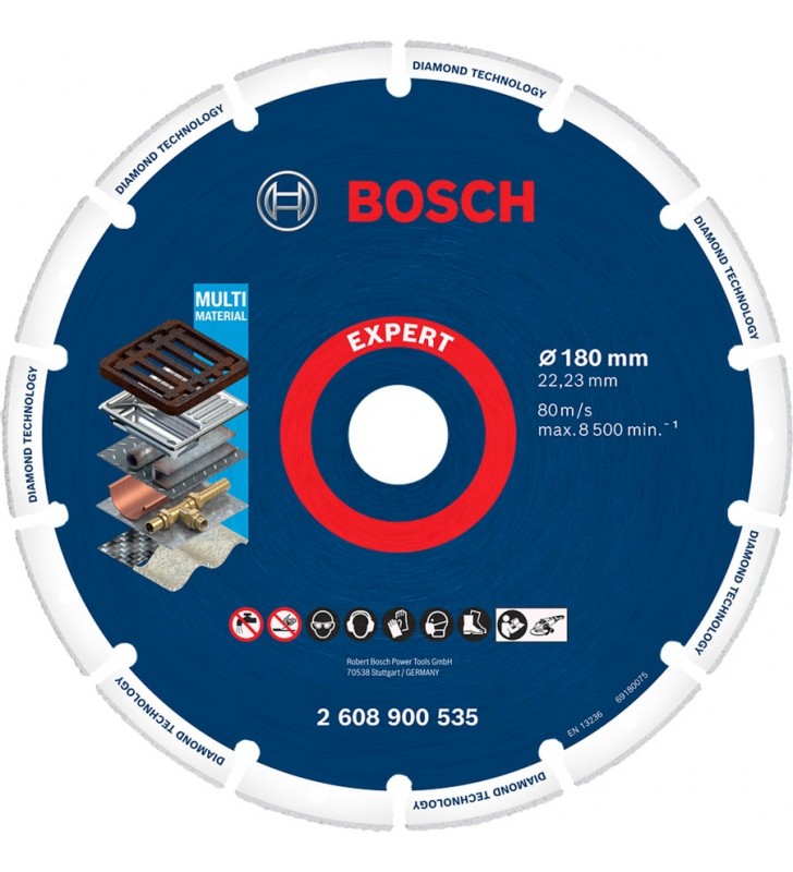 Set de ferăstrău cu găuri Bosch Expert „SheetMetal”, Ø 22-32mm, 6 buc. (cu adaptor Power Change Plus)