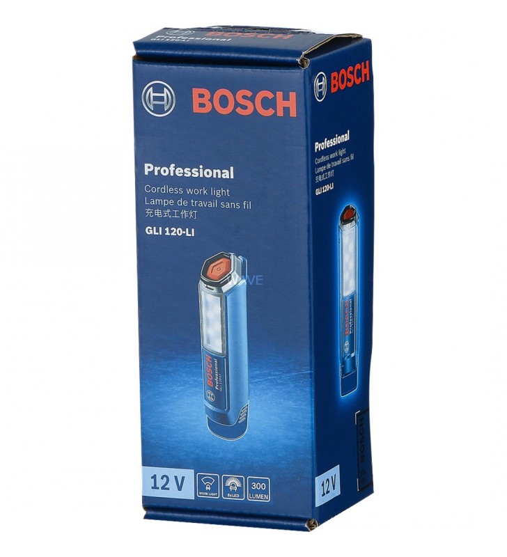 Bosch GLI 12V-300 Solo, far de lucru (albastru, fără baterie și încărcător)