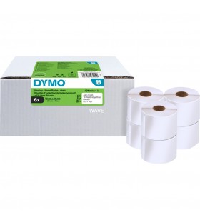 Dymo LabelWriter PACHET ORIGINAL DE VALOARE etichete de expediere 54x101 mm, 6 role cu 220 de etichete fiecare (adeziv permanent, 2093092)