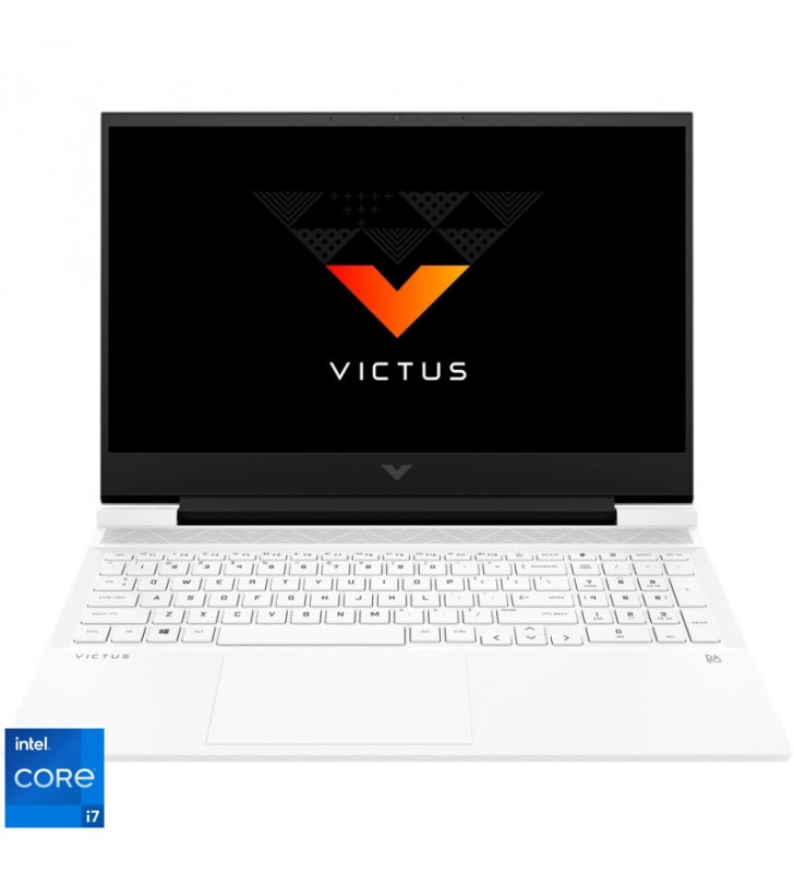 Laptop HP Gaming 16.1'' Victus 16-d1004nq, FHD IPS 144Hz, Procesor Intel® Core™ i7-12700H (24M Cache, up to 4.70 GHz), 16GB DDR5, 512GB SSD, GeForce RTX 3060 6GB, Free DOS, Ceramic White