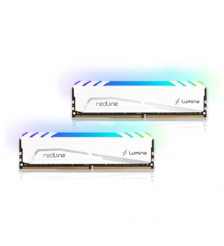 Kit de memorie Mushkin DIMM 16GB DDR4-3200 (alb, MLB4C320GJJM8GX2, Redline Lumina, XMP)