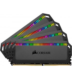 Corsair Dominator Platinum RGB 128GB (4x32GB) DDR4 3600MHz C18 Desktop Memory (12 Ultra-Bright CAPELLIX RGB LEDs, Patented Dual-Channel DHX Cooling Technology, Intel XMP 2.0 Support) Black