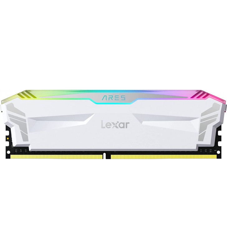 Lexar ARES Kit 16GB (8GB x 2) RGB Lightning, DDR4 4000MHz DRAM Desktop Gaming Memory, White (LD4EU008G-R4000GDWA)