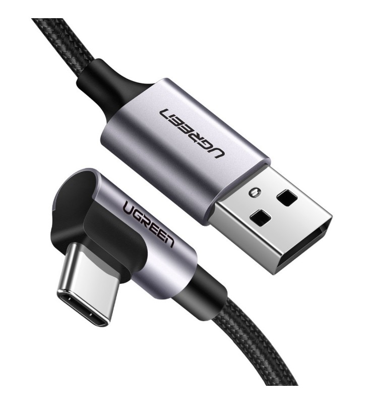 Ugreen 50941 cabluri USB 0,91 m USB 2.0 USB A USB C Negru, Argint
