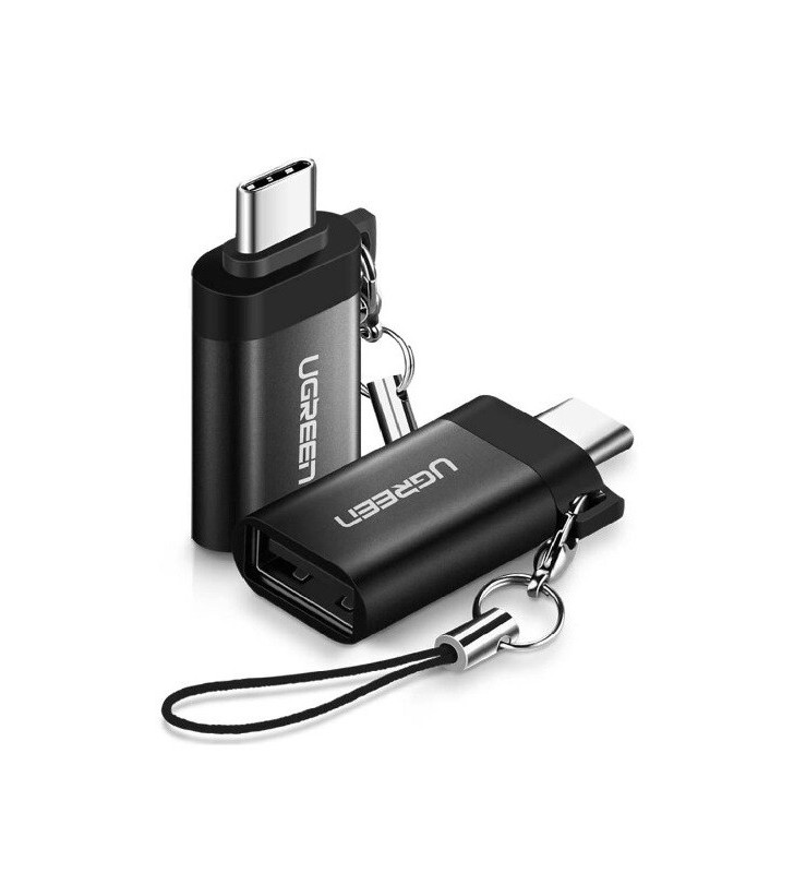 Ugreen 50283 adaptor mufă cablu USB C USB A Negru