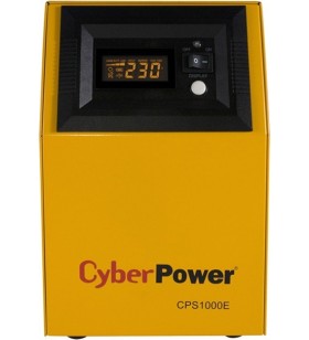 UPS CYBER POWER Inverter (pt. motoare, pompe etc.), Sinusoida Pura,  1000VA/ 700W, AVR, 2 x socket Shucko, display LCD, fara bat