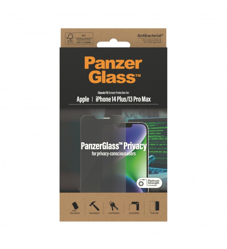 PanzerGlass Classic Fit Privacy Apple i Protecție ecran transparentă 1 buc.