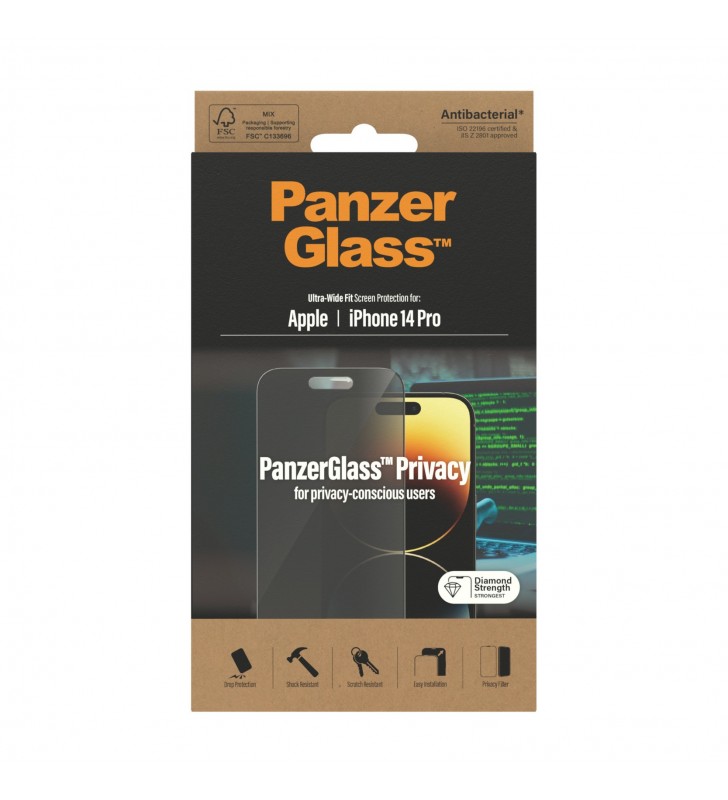 PanzerGlass Ultra-Wide Fit Privacy Appl Protecție ecran transparentă Apple 1 buc.