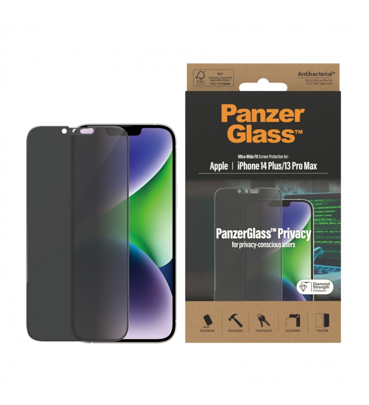 PanzerGlass Ultra-Wide Fit Privacy Appl Protecție ecran transparentă Apple 1 buc.