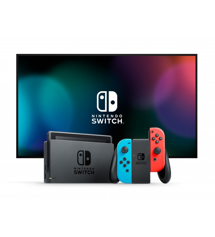 Nintendo Switch consolă portabilă de jocuri 15,8 cm (6.2") 32 Giga Bites Ecran tactil Wi-Fi Albastru, Gri, Roşu