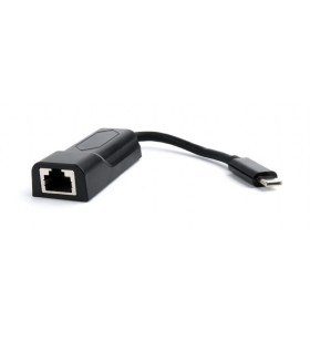 ADAPTOR RETEA GEMBIRD de la 1 port USB-C la 1 port Gigabit  "A-CM-LAN-01"