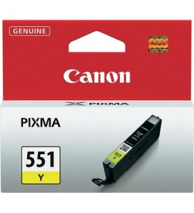 Cartus cerneala Original Canon CLI-551Y  Yellow, compatibil IP7250/MG5450/MG6350, ~330 pag "BS6511B001AA"