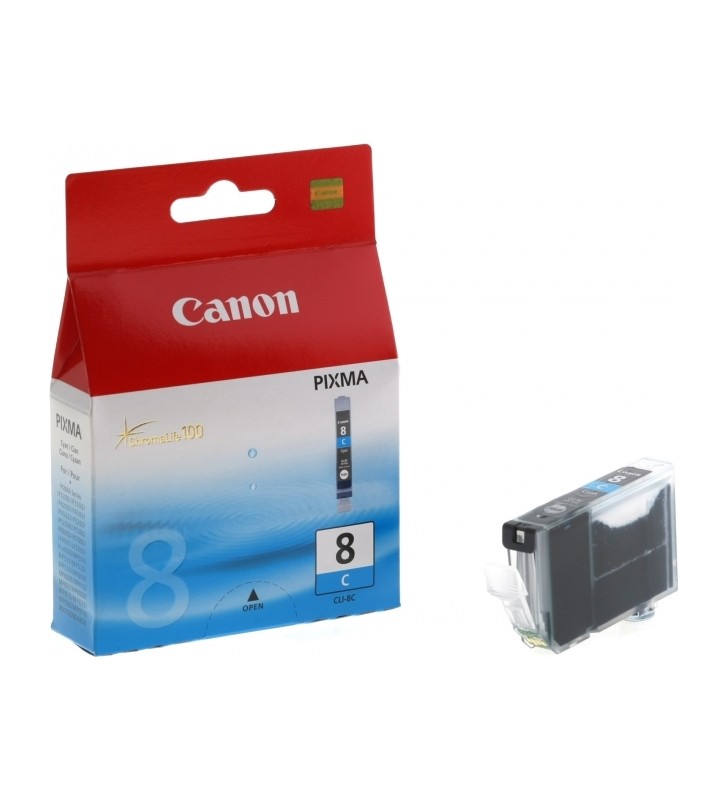 Cartus cerneala Original Canon CLI-8C  Cyan, compatibil iP4200 "BS0621B001AA"