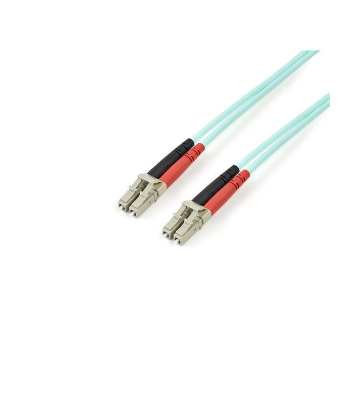 StarTech.com A50FBLCLC3 cabluri din fibră optică 3 m LSZH OM3 LC Turcoaz