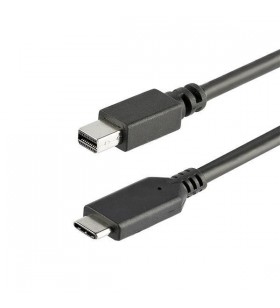 StarTech.com CDP2MDPMM1MB adaptor pentru cabluri video 1 m USB tip-C Mini DisplayPort Negru