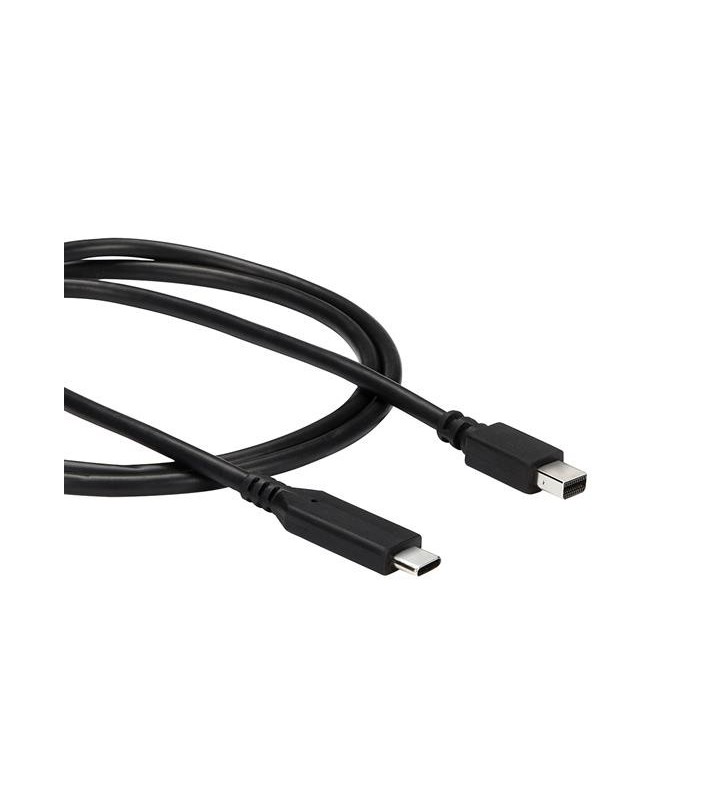 StarTech.com CDP2MDPMM1MB adaptor pentru cabluri video 1 m USB tip-C Mini DisplayPort Negru