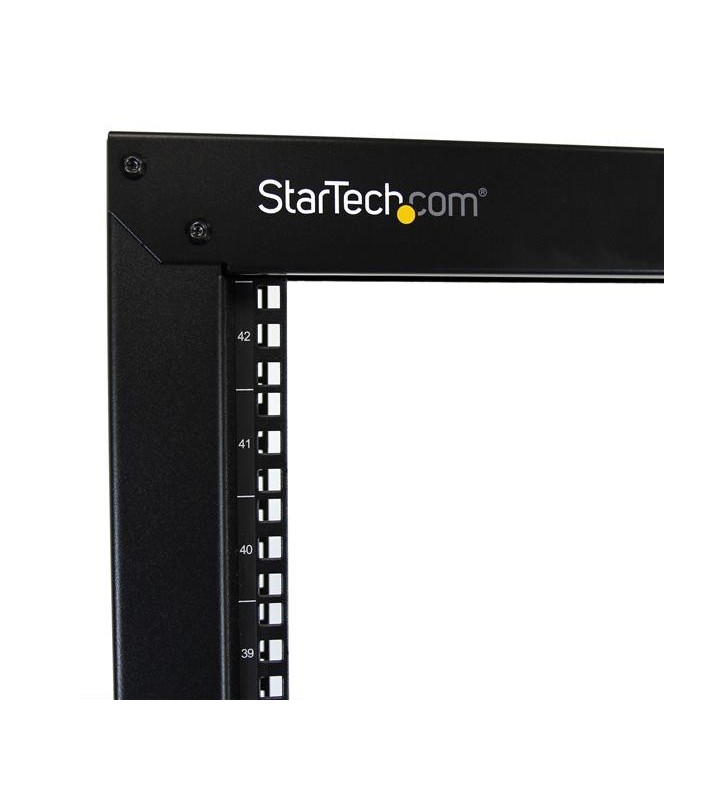 StarTech.com 2POSTRACK42 rack-uri 42U Raft de sine stătător Negru