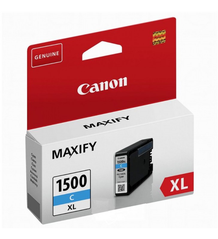 Cartus Cerneala Original Canon Cyan, PGI-1500XLC, pentru Maxify MB2050/2150/2350/2750, 1K, "BS9193B001AA"