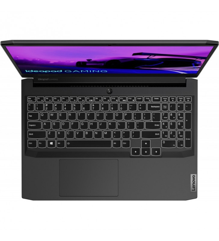 Laptop Lenovo Gaming 15.6'' IdeaPad 3 15IHU6, FHD IPS, Procesor Intel® Core™ i5-11320H (8M Cache, up to 4.50 GHz, with IPU), 16GB DDR4, 512GB SSD, GeForce GTX 1650 4GB, No OS, Shadow Black