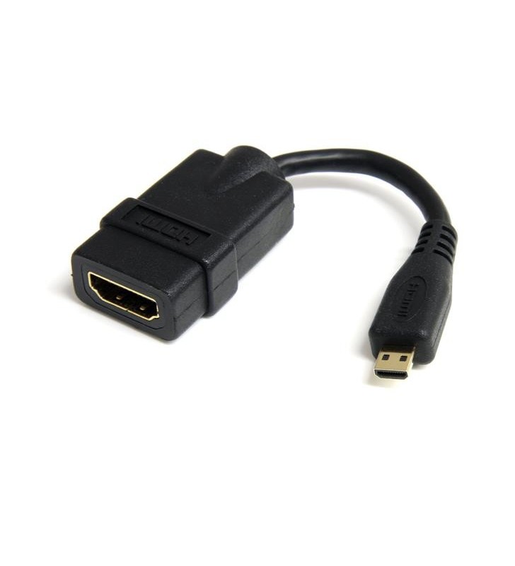 StarTech.com HDADFM5IN cablu HDMI 0,12 m HDMI Tip A (Standard) HDMI Tip D (Micro) Negru