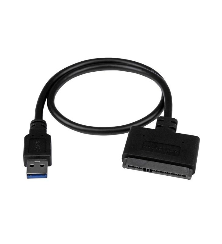 StarTech.com USB312SAT3CB cabluri prelungitoare cu mufe mamă/tată USB 3.1 A SATA 7+15 pin Negru