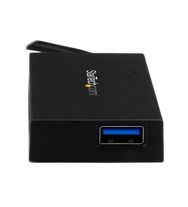 StarTech.com HB30C4AFS hub-uri de interfață USB 3.2 Gen 1 (3.1 Gen 1) Type-C 5000 Mbit/s Negru